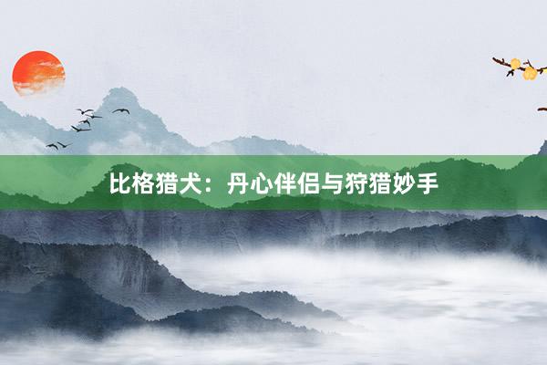 比格猎犬：丹心伴侣与狩猎妙手